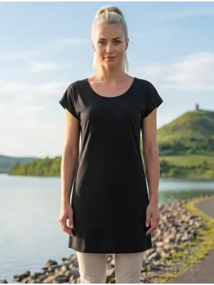 Дълга дамска тениска MALFINI LOVE 123 ЧЕРЕН