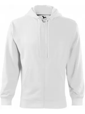 Мъжки суичър MALFINI TRENDY ZIPPER 410 БЯЛО