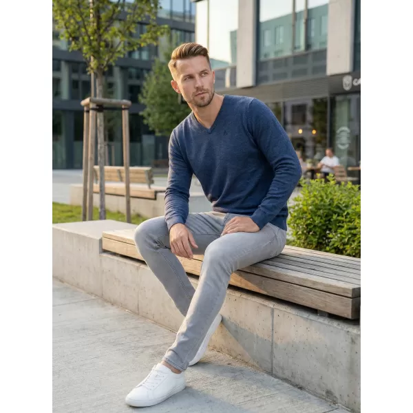  Мъжки пуловер ALTISPORT NIEREM MPLS095 ТЪМНО СИНЬО 