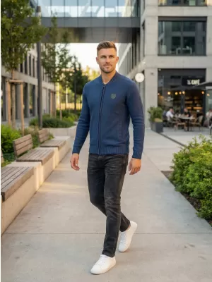 Мъжки пуловер ALTISPORT ZINAJ MPLS093 ТЪМНО СИНЬО