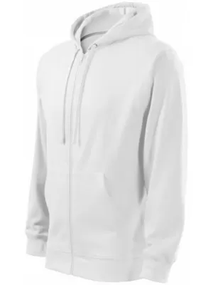 Мъжки суичър MALFINI TRENDY ZIPPER 410 БЯЛО