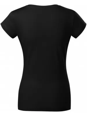Дамска тениска MALFINI FIT V-NECK 162 ЧЕРЕН
