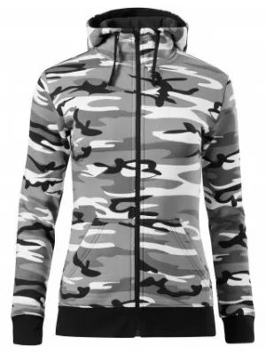 Дамски суичър MALFINI CAMO ZIPPER C20 КАМУФЛАЖНО СИВО
