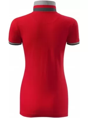 Дамска тениска с яка MALFINI PREMIUM COLLAR UP 257 ЧЕРВЕНА ФОРМУЛА