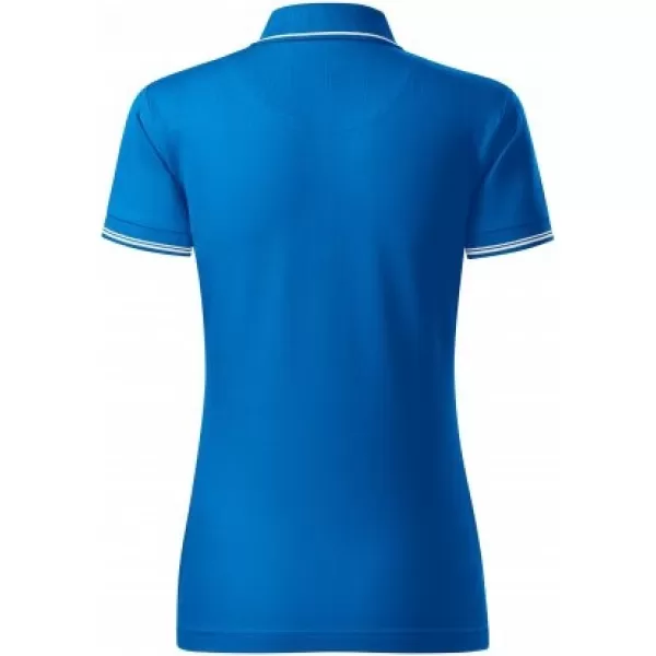  Дамска тениска с яка MALFINI PREMIUM PERFECTION PLAIN 253 ШНОРХЕЛ СИН 