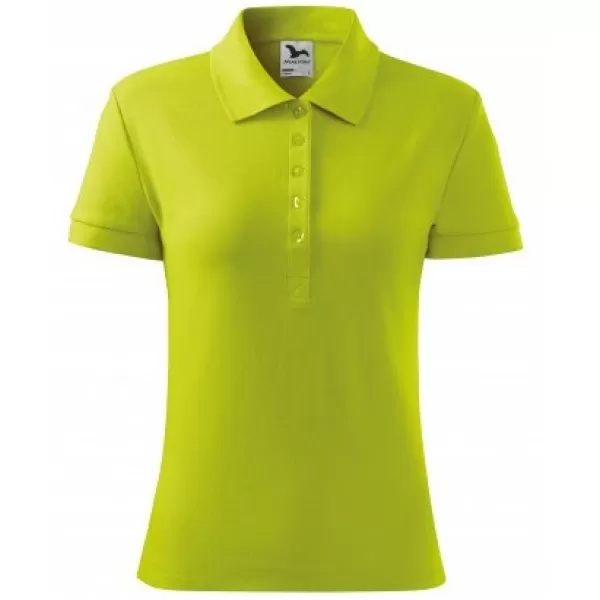  Дамска тениска с яка MALFINI COTTON 213 ВАР 