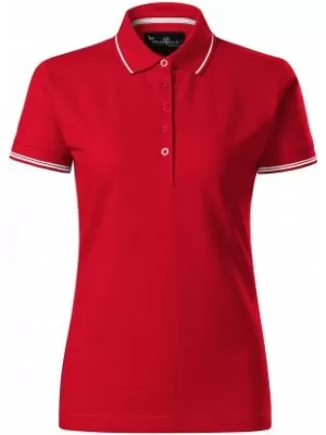 Дамска тениска с яка MALFINI PREMIUM PERFECTION PLAIN 253 ЧЕРВЕНА ФОРМУЛА