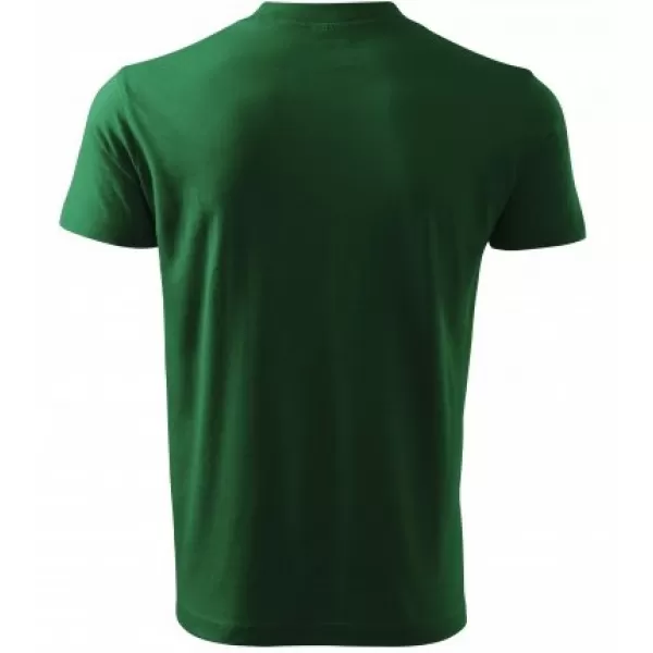  Мъжка тениска MALFINI V-NECK 102 БУТИЛКА ЗЕЛЕНО 
