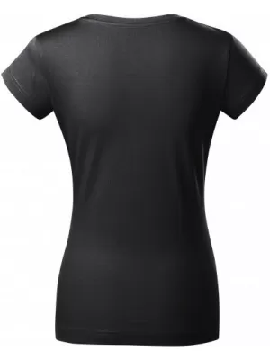 Дамска тениска MALFINI FIT V-NECK 162 АБАНОСОВО СИВО