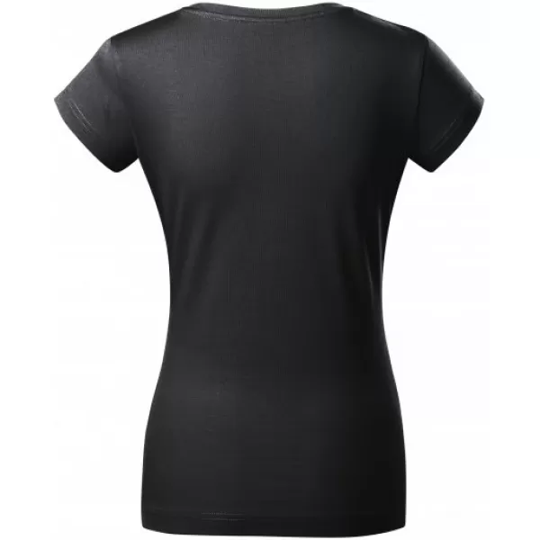  Дамска тениска MALFINI FIT V-NECK 162 АБАНОСОВО СИВО 