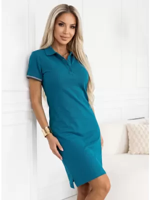Дамска рокля с яка MALFINI PREMIUM DRESS UP 271 КЕРОСИН