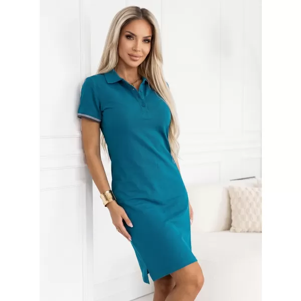  Дамска рокля с яка MALFINI PREMIUM DRESS UP 271 КЕРОСИН 