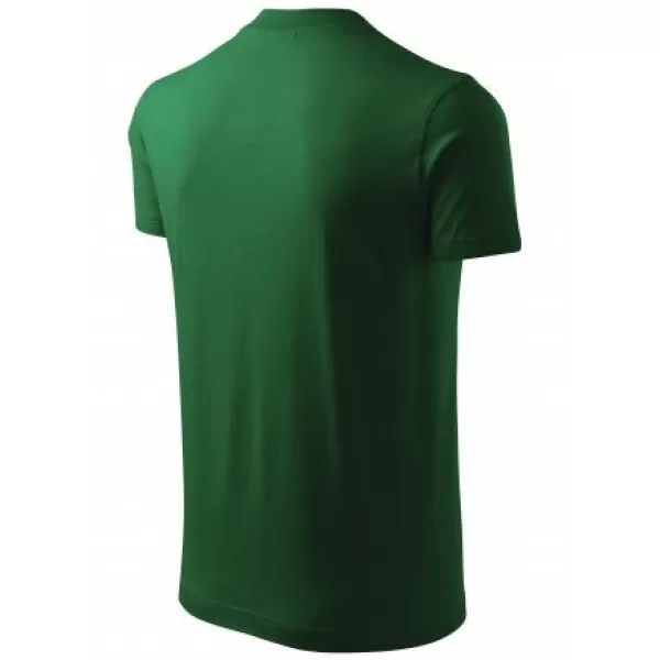  Мъжка тениска MALFINI V-NECK 102 БУТИЛКА ЗЕЛЕНО 