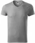 Мъжка тениска MALFINI SLIM FIT V-NECK 146 ТЪМНОСИВИ ОТБЛЯСЪЦИ