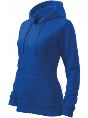 Дамски суичър MALFINI TRENDY ZIPPER 411 КРАЛСКО СИНЬО