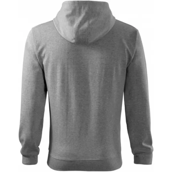  Мъжки суичър MALFINI TRENDY ZIPPER 410 ТЪМНОСИВИ ОТБЛЯСЪЦИ 