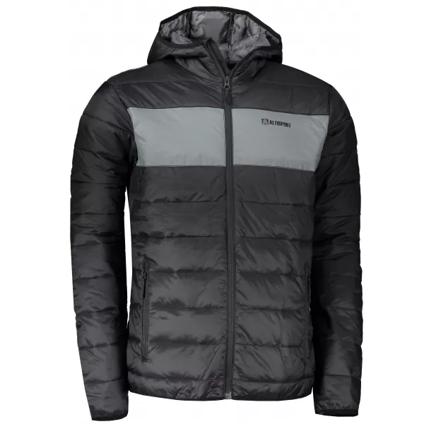  Мъжко яке ALTISPORT GEDON MJCS468 ЧЕРНО СИВО 