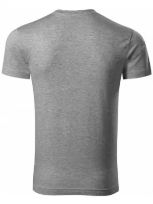 Мъжка тениска MALFINI SLIM FIT V-NECK 146 ТЪМНОСИВИ ОТБЛЯСЪЦИ