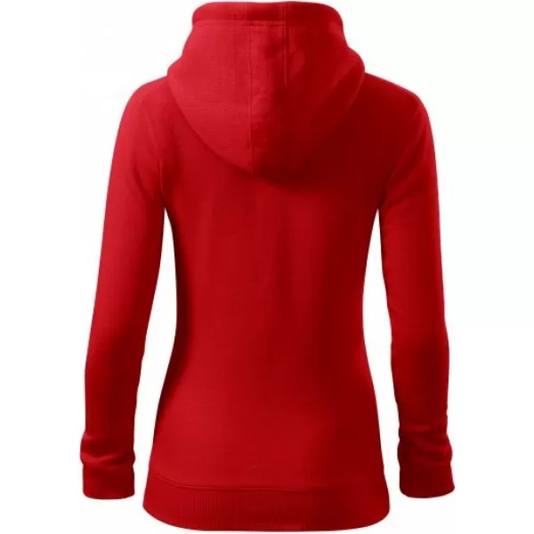  Дамски суичър MALFINI TRENDY ZIPPER 411 ЧЕРВЕНО 
