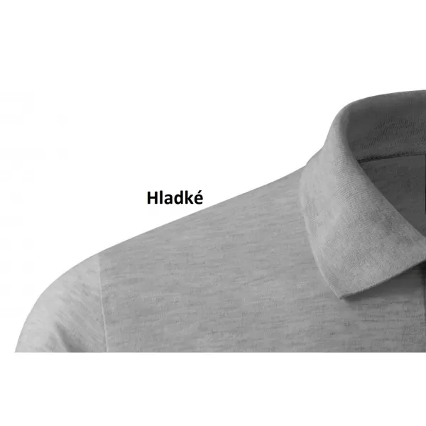  Дамска тениска с яка MALFINI SINGLE J. 223 ТЪМНОСИВИ ОТБЛЯСЪЦИ 