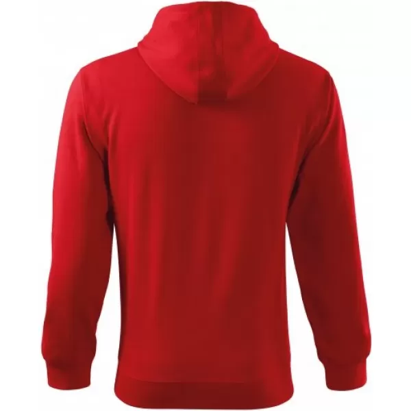  Мъжки суичър MALFINI TRENDY ZIPPER 410 ЧЕРВЕНО 