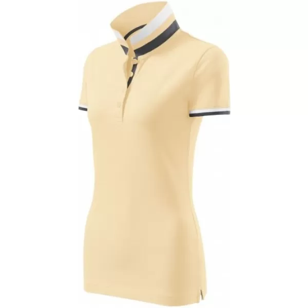  Дамска тениска с яка MALFINI PREMIUM COLLAR UP 257 БЪРБЪН ВАНИЛИЯ 