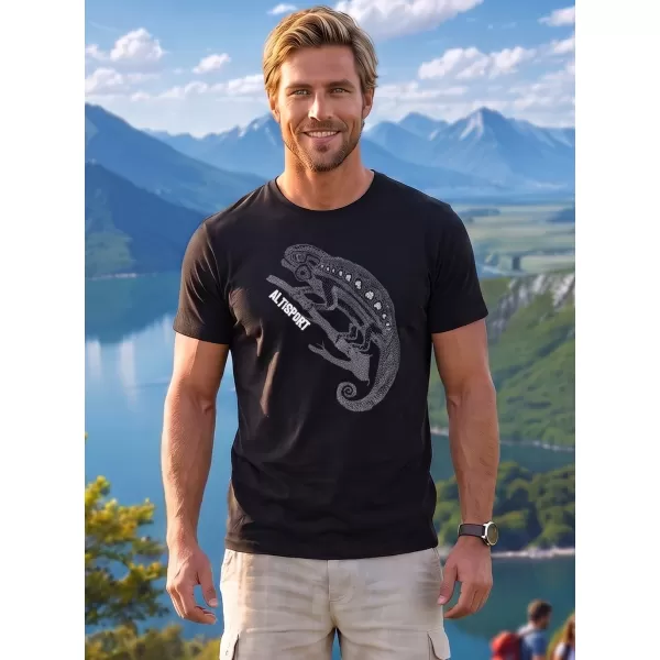 Pánské triko ALTISPORT CARRYOVER ALM017129 ČERNÁ 