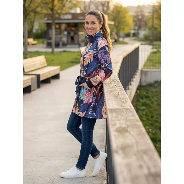  Дамски удължен суичър KIXMI KORTNEY ТЪМНО СИНЬО 