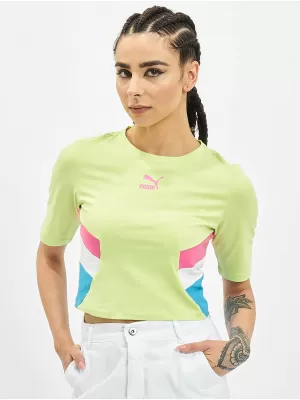 Дамско горнище PUMA TFS RETRO CROP TOP РЯЗКО ЗЕЛЕНО
