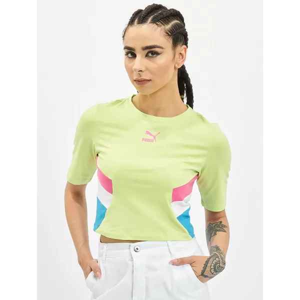  Дамско горнище PUMA TFS RETRO CROP TOP РЯЗКО ЗЕЛЕНО 