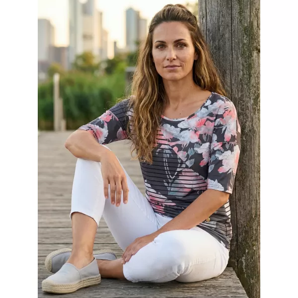  Дамска тениска KIXMI KRISTIE ТЪМНО СИВ 