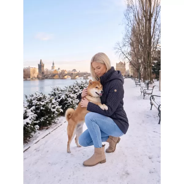  Дамско зимно яке KIXMI KAITLYN ТЪМНО СИНЬО 
