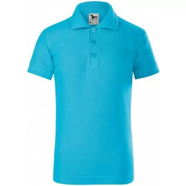  Детска тениска с яка MALFINI PIQUE POLO 222 ТЮРКОАЗ 