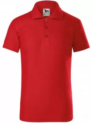 Детска тениска с яка MALFINI PIQUE POLO 222 ЧЕРВЕНО