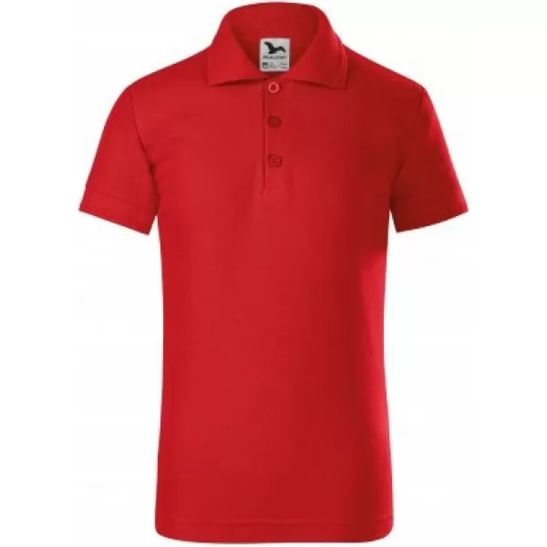  Детска тениска с яка MALFINI PIQUE POLO 222 ЧЕРВЕНО 