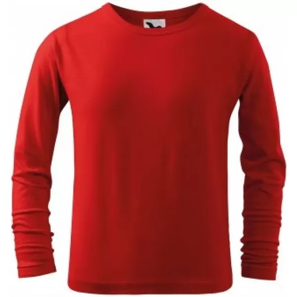 Детска тениска MALFINI FIT-T LS 121 ЧЕРВЕНО 