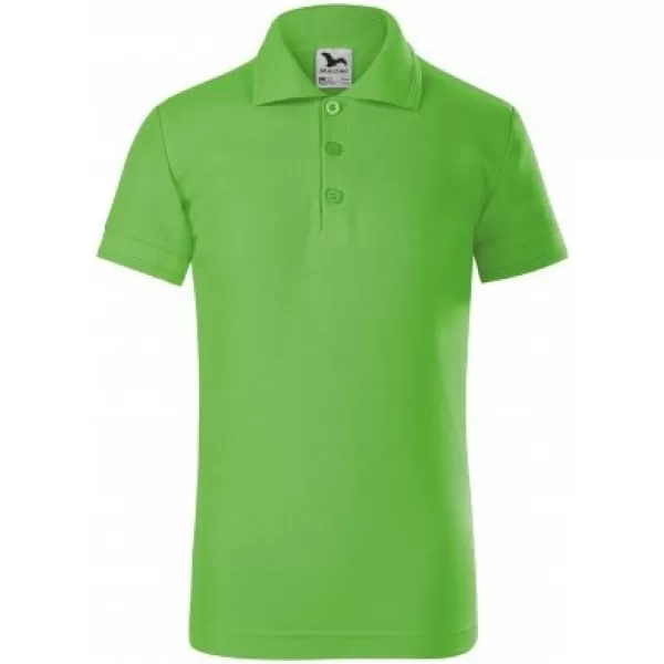  Детска тениска с яка MALFINI PIQUE POLO 222 ЯБЪЛКОВО ЗЕЛЕНО 