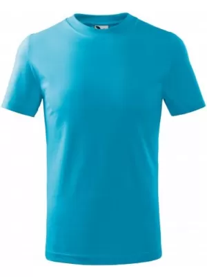 Детска тениска MALFINI BASIC 138 ТЮРКОАЗ