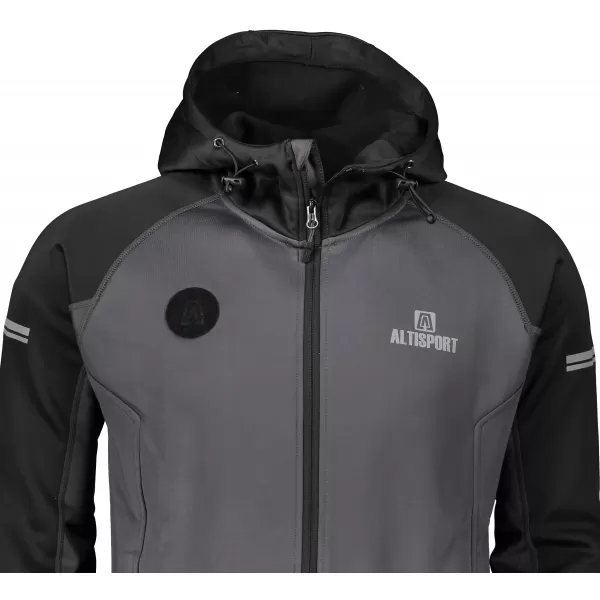  Мъжки спортен суичър ALTISPORT PIUMAN ТЪМНО СИВ 