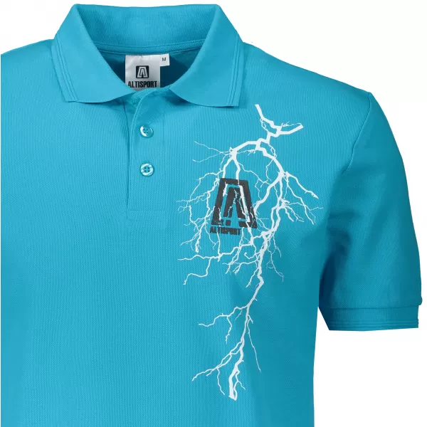  Pánské triko ALTISPORT CARRYOVER ALM027203 TYRKYSOVÁ 