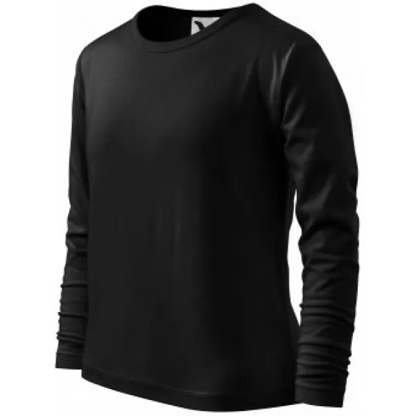  Детска тениска MALFINI FIT-T LS 121 ЧЕРЕН 