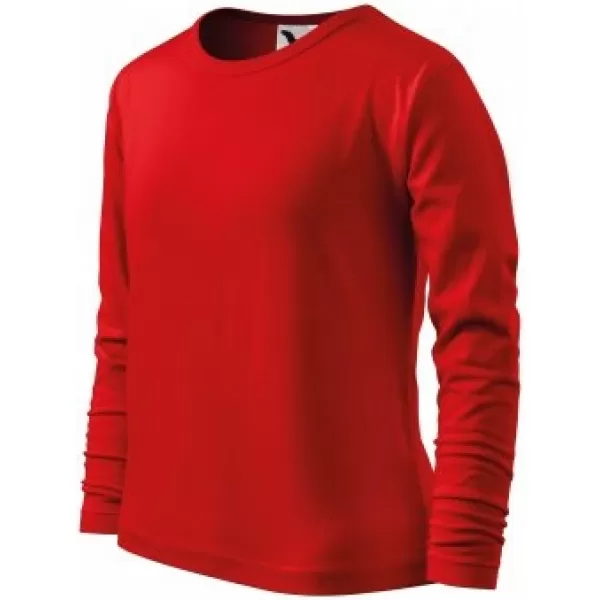  Детска тениска MALFINI FIT-T LS 121 ЧЕРВЕНО 