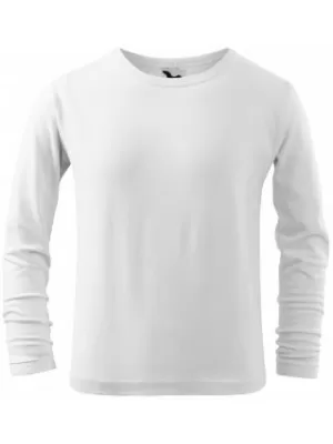 Детска тениска MALFINI FIT-T LS 121 БЯЛО