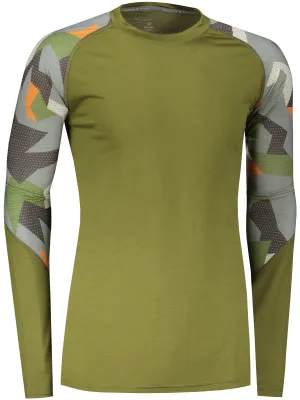 Мъжка термо блуза SENSOR MERINO IMPRESS 19200021 SAFARI/CAMO