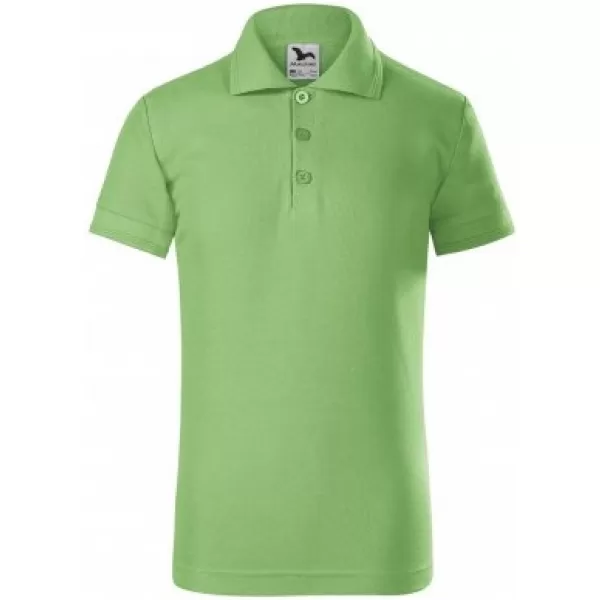  Детска тениска с яка MALFINI PIQUE POLO 222 ТРЕВИСТО ЗЕЛЕНО 