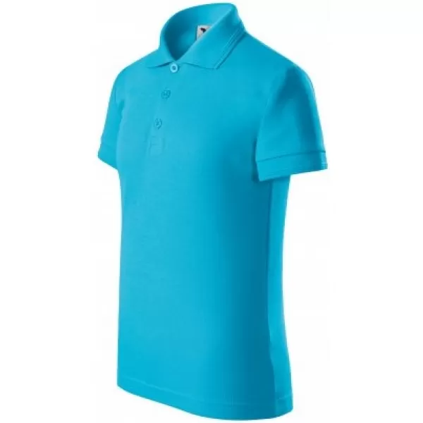  Детска тениска с яка MALFINI PIQUE POLO 222 ТЮРКОАЗ 