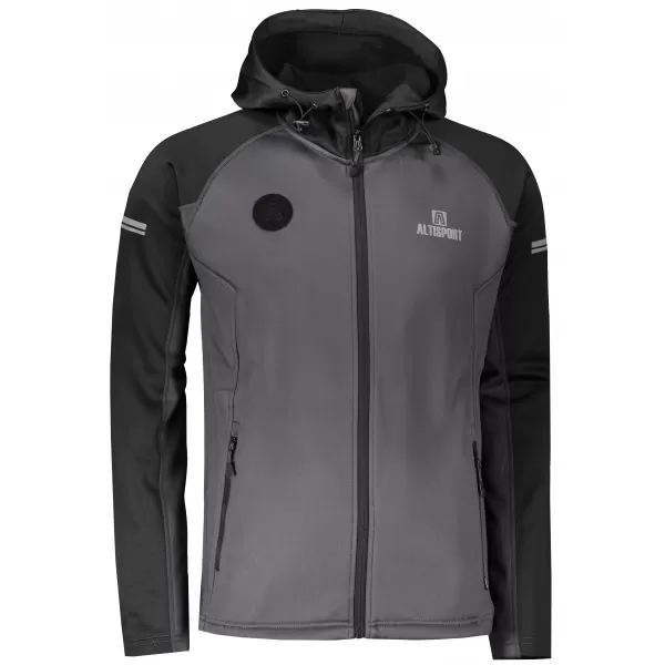 Мъжки спортен суичър ALTISPORT PIUMAN ТЪМНО СИВ 