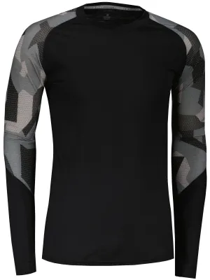 Мъжка термо блуза SENSOR MERINO IMPRESS 19200020 ЧЕРНО/CAMO