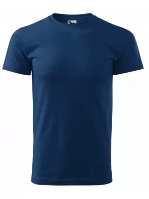 Мъжка тениска MALFINI BASIC 129 СРЕДНОЩНО СИНЬО
