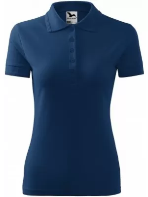 Дамска тениска с яка MALFINI PIQUE POLO 210 СРЕДНОЩНО СИНЬО